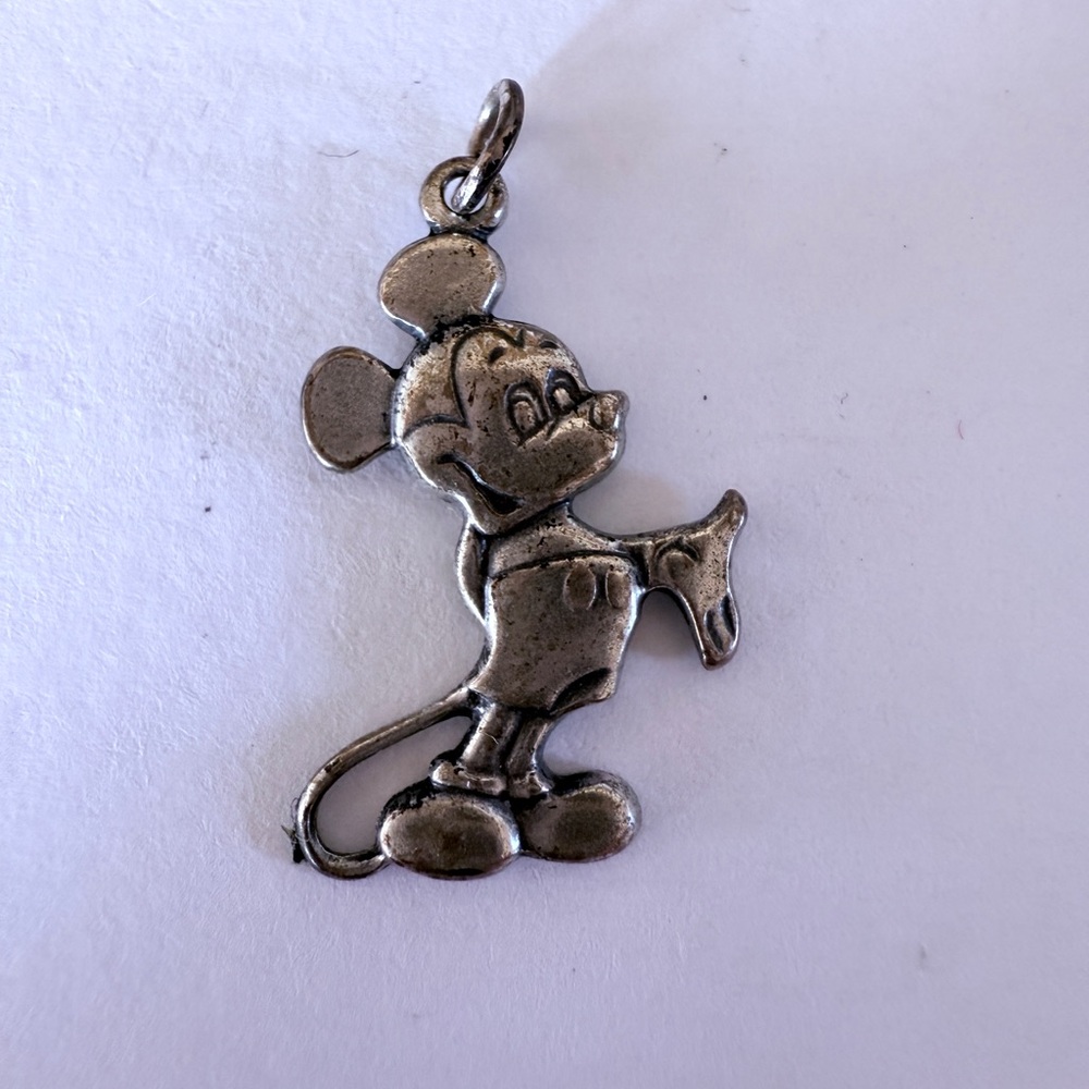 Mickey Mouse Sterling Silver Pendant Charm